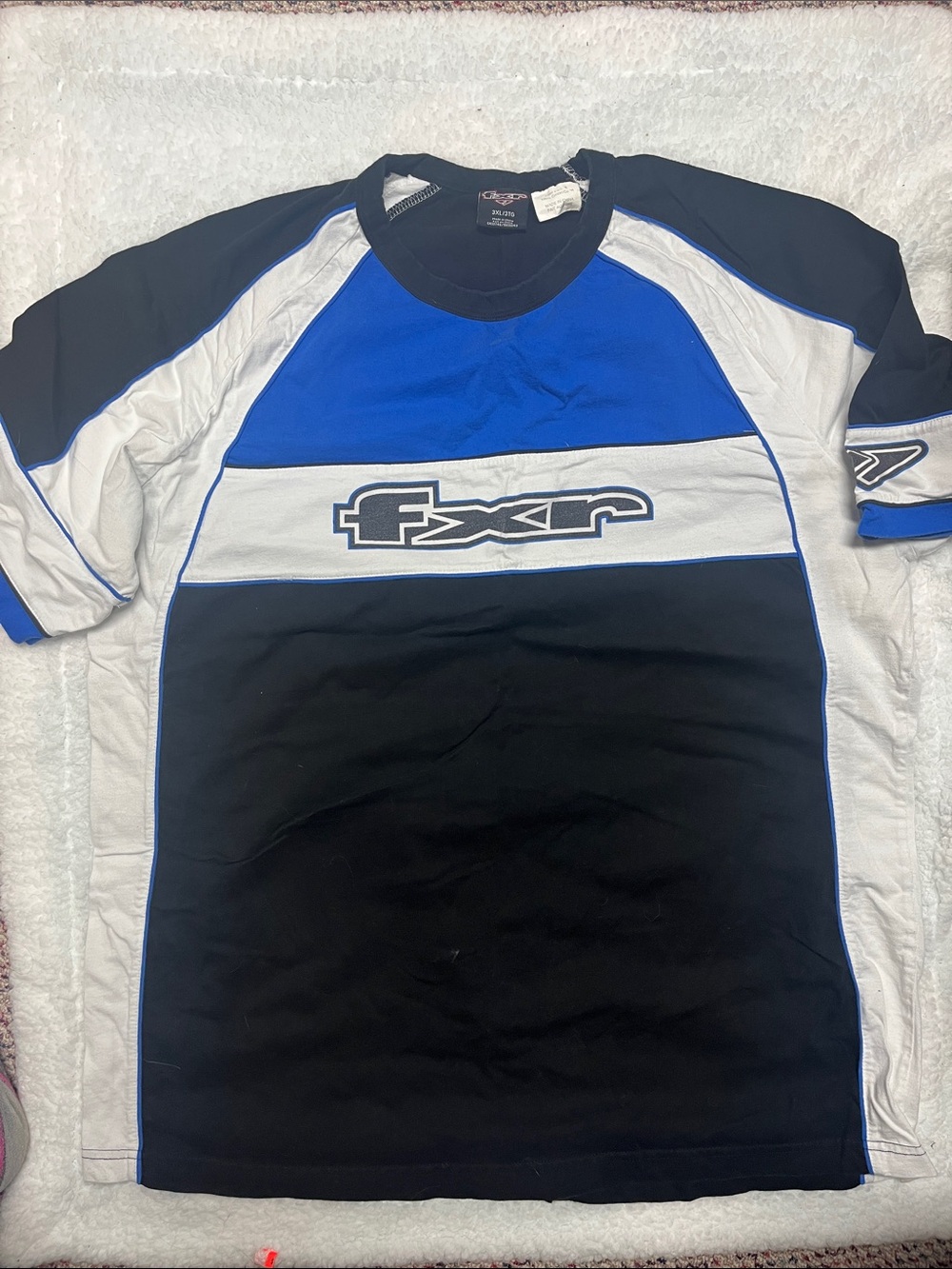 Vintage Men’s Blue, Black & White FXR Performance Shirt